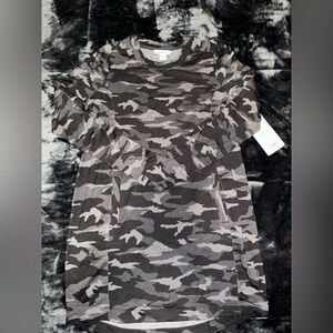 ATHLETA Balance Printed Sweatshirt Dress Black
Camo NWT